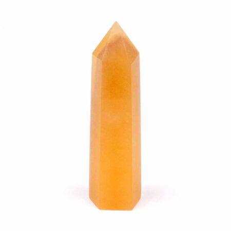 Orangencalcit Spitze Höhe 83 mm aus Mexiko in bester Farbe Edelsteine Heilsteine bei Wunderstein24