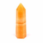 Orangencalcit Spitze Höhe 87 mm aus Mexiko in bester Farbe Edelsteine Heilsteine bei Wunderstein24
