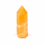 Orangencalcit Spitze Höhe 87 mm aus Mexiko in bester Farbe Edelsteine Heilsteine bei Wunderstein24
