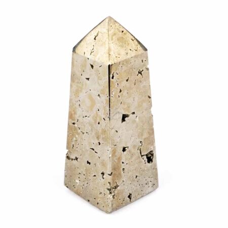 Pyrit Obelisk | Spitze poliert aus Peru in bester Qualität und Farbe Edelsteine Heilsteine bei Wunderstein24