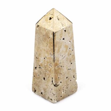 Pyrit Obelisk | Spitze poliert aus Peru in bester Qualität und Farbe Edelsteine Heilsteine bei Wunderstein24