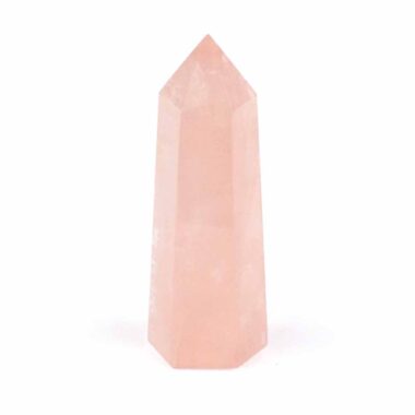 Rosenquarz Spitze Höhe 73 mm poliert beste Qualität und Farbe Edelsteine Heilsteine bei Wunderstein24