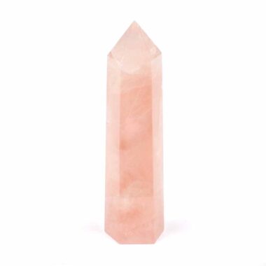 Rosenquarz Spitze Höhe 115 mm poliert beste Qualität und Farbe Edelsteine Heilsteine bei Wunderstein24