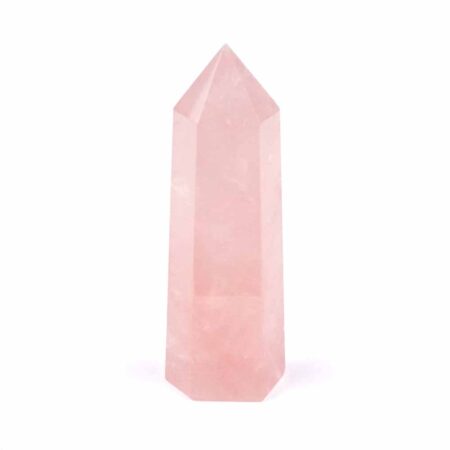 Rosenquarz Spitze Höhe 88 mm poliert beste Qualität und Farbe Edelsteine Heilsteine bei Wunderstein24