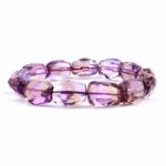 Selected Edition – Ametrin facettiertes Ø 15 x 11 mm Edelstein Armband flexibel Edelsteine Heilsteine bei Wunderstein24