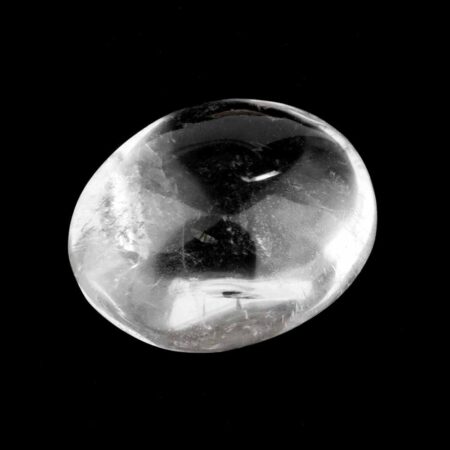 Bergkristall Handschmeichler Ø 49 mm transparent und glasklar Edelsteine Heilsteine bei Wunderstein24