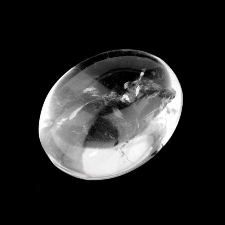 Bergkristall Handschmeichler Ø 43 mm transparent und glasklar Edelsteine Heilsteine bei Wunderstein24