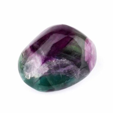 großer Fluorit Trommelstein Ø 73 mm handpoliert bunt & transparent Edelsteine Heilsteine bei Wunderstein24