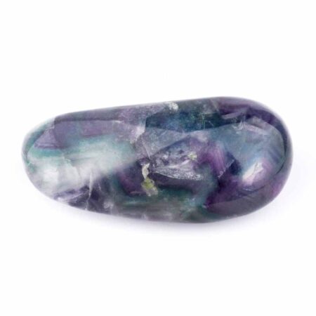 großer Fluorit Trommelstein Ø 106 mm handpoliert bunt & transparent Edelsteine Heilsteine bei Wunderstein24