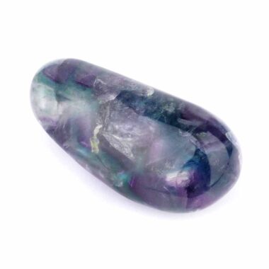 großer Fluorit Trommelstein Ø 106 mm handpoliert bunt & transparent Edelsteine Heilsteine bei Wunderstein24