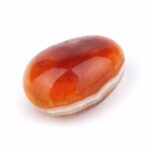 Karneol | Carneol Handschmeichler aus Madagaskar in wunderschöner Farbe Ø 60 mm Edelsteine Heilsteine bei Wunderstein24