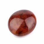 Karneol | Carneol Handschmeichler aus Madagaskar in wunderschöner Farbe Ø 52 mm Edelsteine Heilsteine bei Wunderstein24