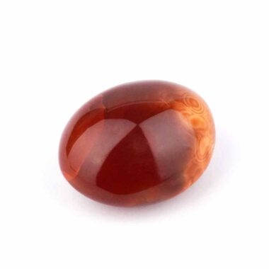 Karneol | Carneol Handschmeichler aus Madagaskar in wunderschöner Farbe Ø 47 mm Edelsteine Heilsteine bei Wunderstein24