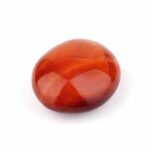 Karneol | Carneol Handschmeichler aus Madagaskar in wunderschöner Farbe Ø 45 mm Edelsteine Heilsteine bei Wunderstein24