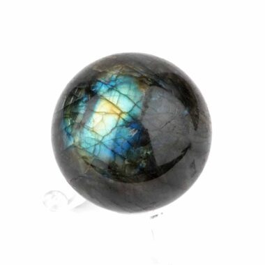 Labradorit Kugel Ø 50 mm aus Madagaskar in sehr guter Farbe und Qualität Edelsteine Heilsteine bei Wunderstein24