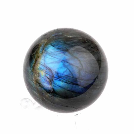 Labradorit Kugel Ø 51 mm aus Madagaskar in sehr guter Farbe und Qualität Edelsteine Heilsteine bei Wunderstein24