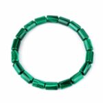 Malachit Ø 6 mm Zylinder Kugel | Perlen Armband flexibel und dehnbar Edelsteine Heilsteine bei Wunderstein24
