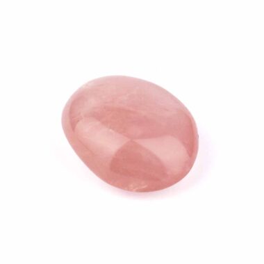 Rosenquarz Handschmeichler | Massagesteinstein Ø 52 mm Edelsteine Heilsteine bei Wunderstein24