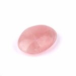 Rosenquarz Handschmeichler | Massagesteinstein Ø 51 mm Edelsteine Heilsteine bei Wunderstein24