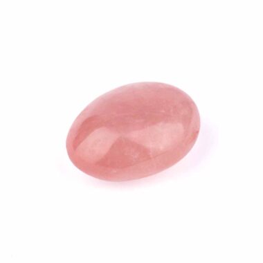 Rosenquarz Handschmeichler | Massagesteinstein Ø 46 mm Edelsteine Heilsteine bei Wunderstein24