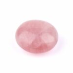 Rosenquarz Handschmeichler | Massagesteinstein Ø 56 mm Edelsteine Heilsteine bei Wunderstein24