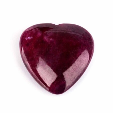 Rubin Herz Ø 33 mm einzigartige und beste Qualität und Farbe Edelsteine Heilsteine bei Wunderstein24