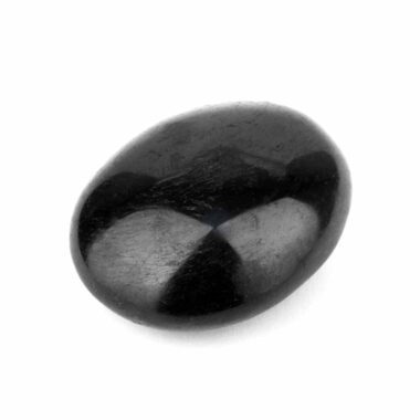 Turmalin | Schörl Handschmeichler | Massagesteinstein schwarz Ø 54 mm Edelsteine Heilsteine bei Wunderstein24