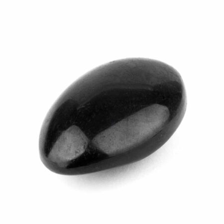Turmalin | Schörl Handschmeichler | Massagesteinstein schwarz Ø 57 mm Edelsteine Heilsteine bei Wunderstein24
