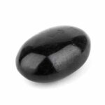 Turmalin | Schörl Handschmeichler | Massagesteinstein schwarz Ø 51 mm Edelsteine Heilsteine bei Wunderstein24