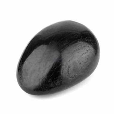 Turmalin | Schörl Handschmeichler | Massagesteinstein schwarz Ø 58 mm Edelsteine Heilsteine bei Wunderstein24