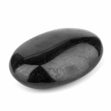 Turmalin | Schörl Handschmeichler | Massagesteinstein schwarz Ø 67 mm Edelsteine Heilsteine bei Wunderstein24