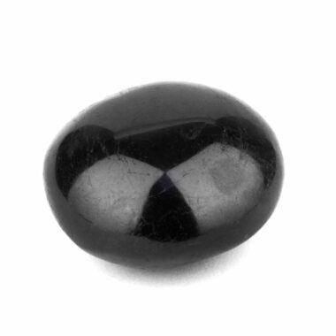 Turmalin | Schörl Handschmeichler | Massagesteinstein schwarz Ø 53 mm Edelsteine Heilsteine bei Wunderstein24