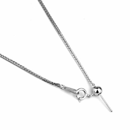 Gliederkette 925 Sterling-Silber verstellbare Länge bis 45 cm für Löcher und Ösen ab Ø 1 mm Edelsteine Heilsteine bei Wunderstein24