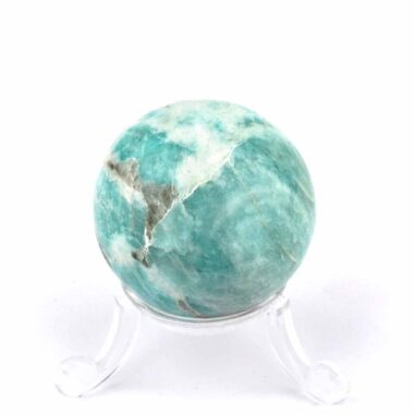 Amazonit Kugel aus Madagaskar Ø 41 mm in guter Farbe Edelsteine Heilsteine bei Wunderstein24