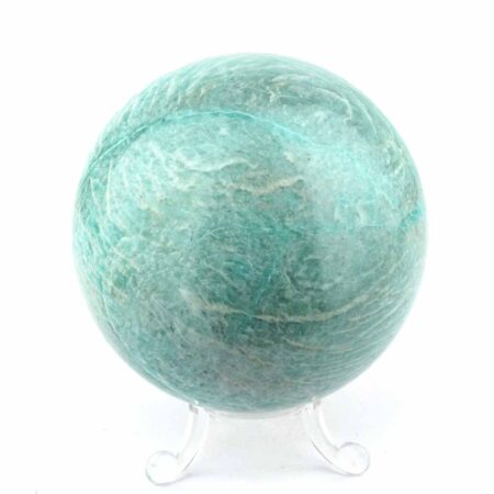 Amazonit Kugel aus Madagaskar Ø 87 mm in sehr guter Qualität und Farbe Edelsteine Heilsteine bei Wunderstein24