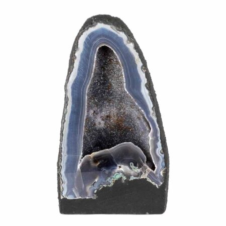 XXL Achat Druse A-Qualität Höhe 302 mm / 8840 g Geode Stufe Standfläche Edelsteine Heilsteine bei Wunderstein24