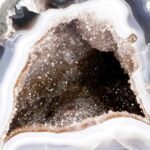 XXL Rauchquarz & Achat Druse A-Qualität Höhe 231 mm / 10420 g Geode Stufe Standfläche Edelsteine Heilsteine bei Wunderstein24