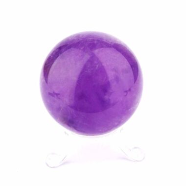 Maraba Amethyst Kugel transparent Ø 57 mm in traumhafter Farbe und bester Qualität Edelsteine Heilsteine bei Wunderstein24