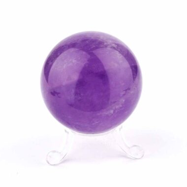 Maraba Amethyst Kugel transparent Ø 57 mm in traumhafter Farbe und bester Qualität Edelsteine Heilsteine bei Wunderstein24