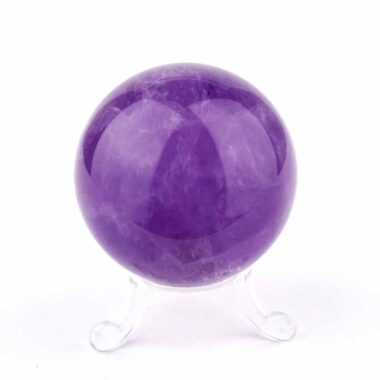 Maraba Amethyst Kugel transparent Ø 58 mm in traumhafter Farbe und bester Qualität Edelsteine Heilsteine bei Wunderstein24