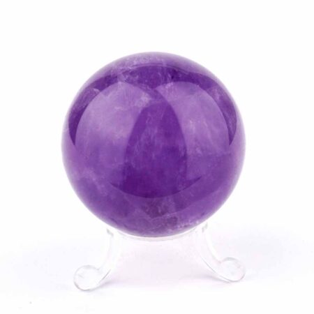 Maraba Amethyst Kugel transparent Ø 58 mm in traumhafter Farbe und bester Qualität Edelsteine Heilsteine bei Wunderstein24