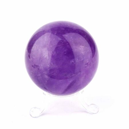 Maraba Amethyst Kugel transparent Ø 58 mm in traumhafter Farbe und bester Qualität Edelsteine Heilsteine bei Wunderstein24