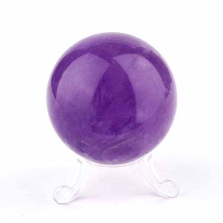 Maraba Amethyst Kugel transparent Ø 57 mm in traumhafter Farbe und bester Qualität Edelsteine Heilsteine bei Wunderstein24