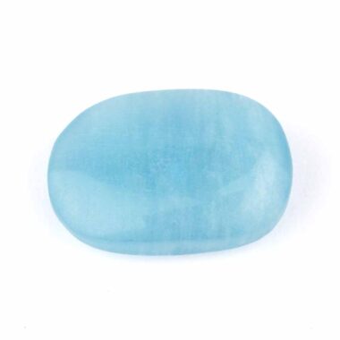 Aquamarin | Beryl Handschmeichler | Massagestein Ø 42 mm in bester Qualität und Farbe Edelsteine Heilsteine bei Wunderstein24