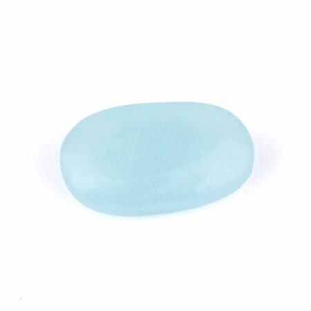 Aquamarin | Beryl Handschmeichler | Massagestein Ø 38 mm in bester Qualität und Farbe Edelsteine Heilsteine bei Wunderstein24