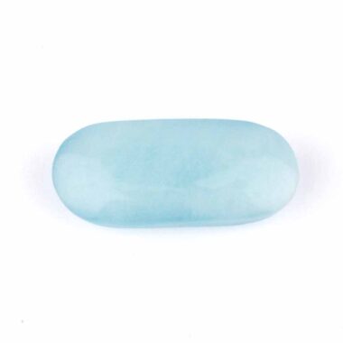 Aquamarin | Beryl Handschmeichler | Massagestein Ø 49 mm in bester Qualität und Farbe Edelsteine Heilsteine bei Wunderstein24