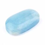Aquamarin | Beryl Handschmeichler | Massagestein Ø 40 mm in bester Qualität und Farbe Edelsteine Heilsteine bei Wunderstein24