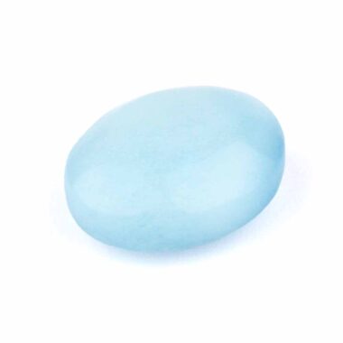 Aquamarin | Beryl Handschmeichler | Massagestein Ø 40 mm in bester Qualität und Farbe Edelsteine Heilsteine bei Wunderstein24