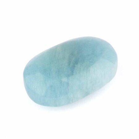 Aquamarin | Beryl Handschmeichler | Massagestein Ø 43 mm in bester Qualität und Farbe Edelsteine Heilsteine bei Wunderstein24