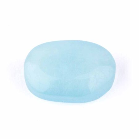 Aquamarin | Beryl Handschmeichler | Massagestein Ø 39 mm in bester Qualität und Farbe Edelsteine Heilsteine bei Wunderstein24